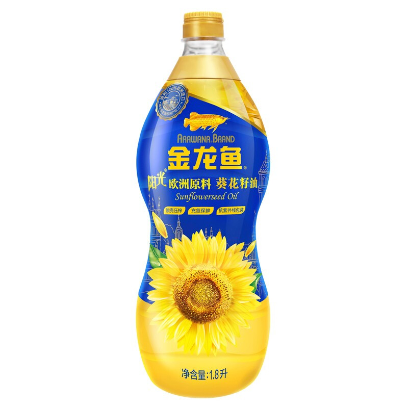 金龙鱼 阳光葵花籽油 1.8L*6/箱