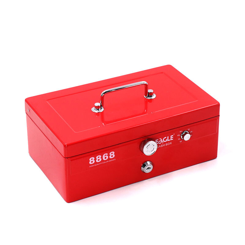 益而高(EaGLE)8868(混色)特大型金属手提金库(密码)