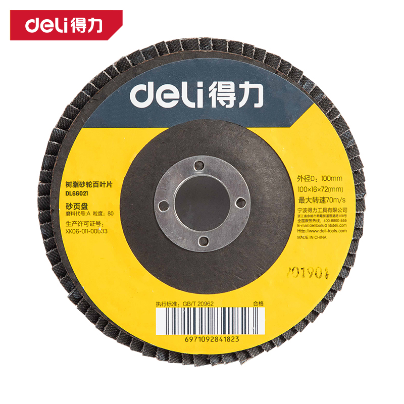 得力工具DL66021百叶片90mm80目网盖煅烧(黑)(片)