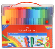 辉柏嘉(Faber-castell)155068(80色)可拼水彩笔PP礼盒装