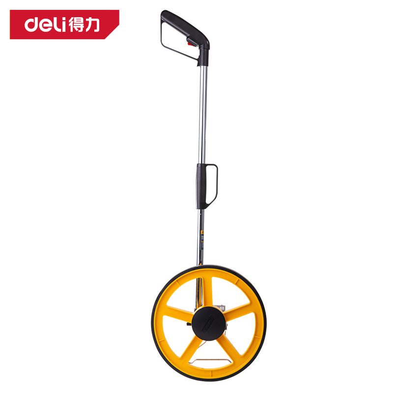得力工具DL9712机械轮式测距仪300mm(黄)(台)