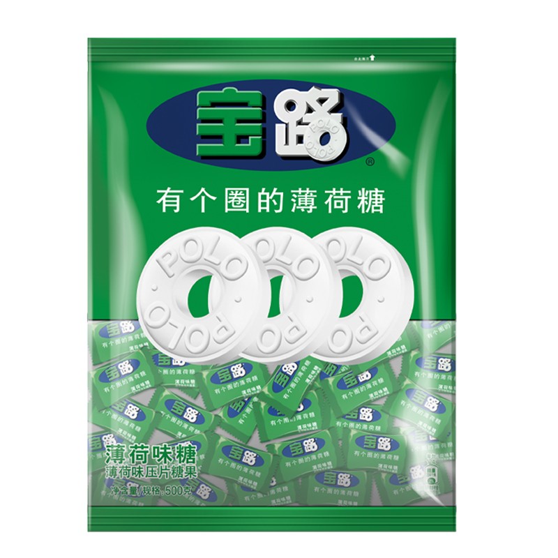 雀巢(Nestle)宝路薄荷味味糖500G*6袋