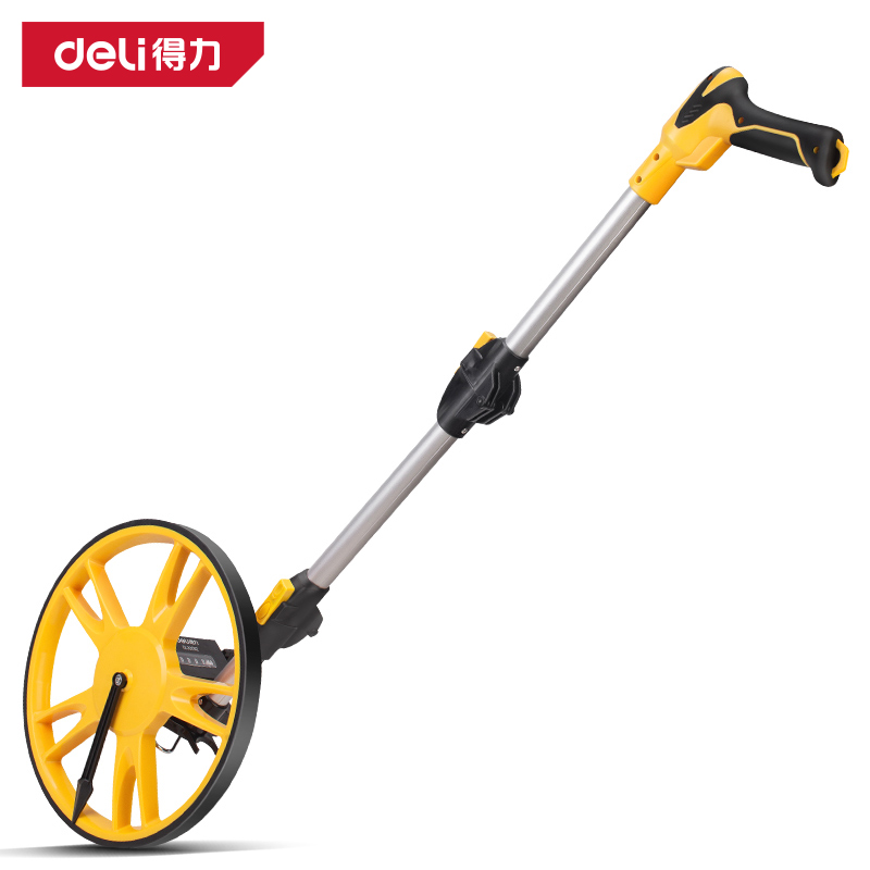 得力工具DL330112机械轮式测距仪300mm双折叠(黄)(台)