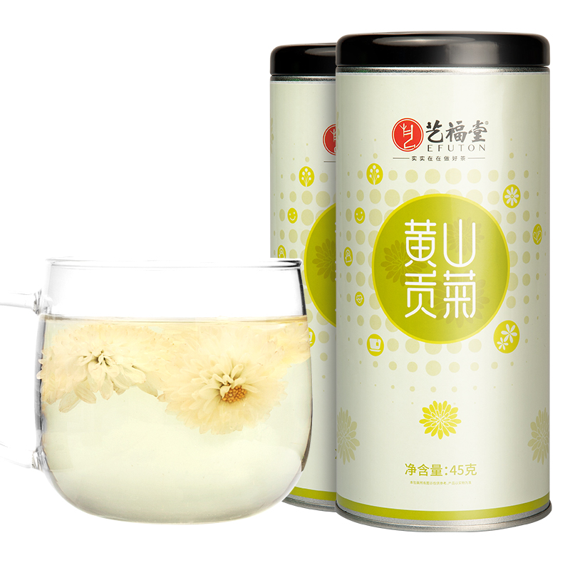 艺福堂 花草茶黄山贡菊45g/罐