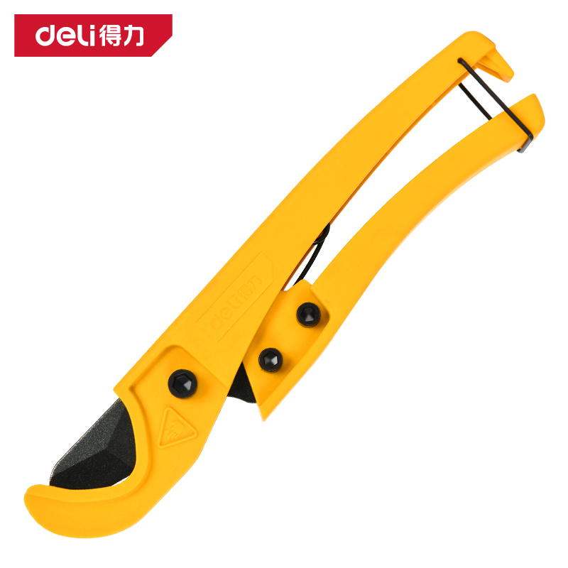 得力工具DL350033锋利型管子割刀33mm塑柄快剪(黄)(把)