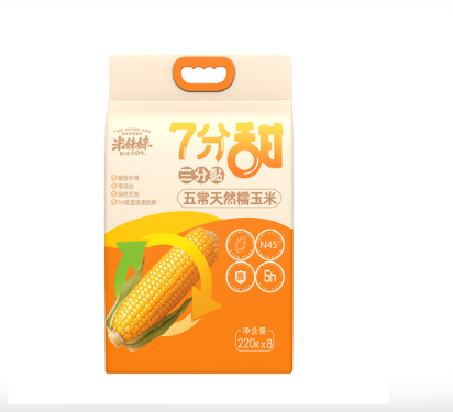 米妹妹七分甜三分黏五常天然糯玉米220g*8穗 - 米妹妹