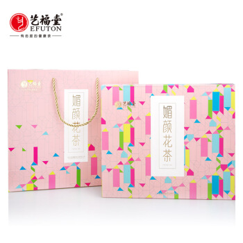 艺福堂 媚颜花茶礼盒 235g/盒(胎玫瑰80g+胎菊80g+洛神花仙子75g)