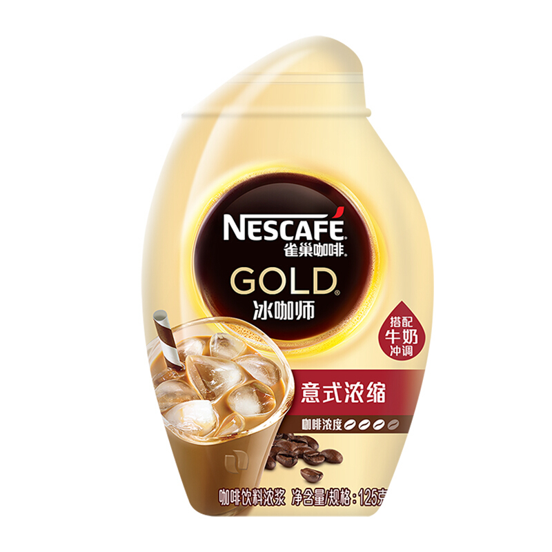 雀巢(Nestle)金牌冰咖师意式浓缩 液体咖啡125g