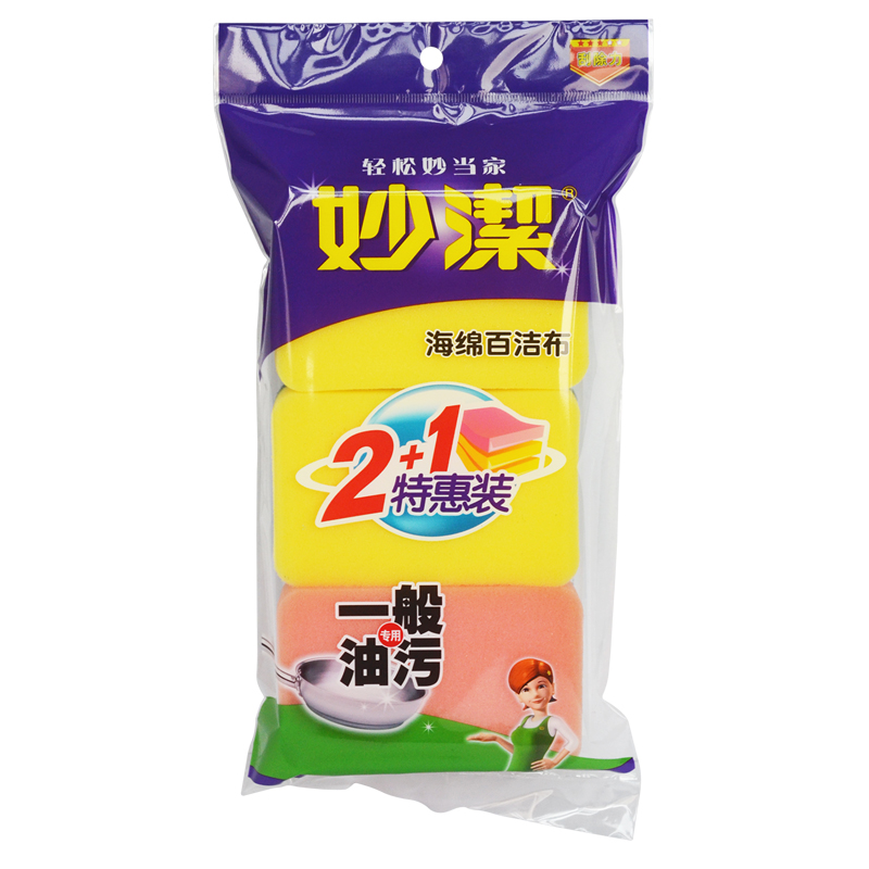 妙洁 MHS2+1妙洁 海绵百洁布2+1片特惠装