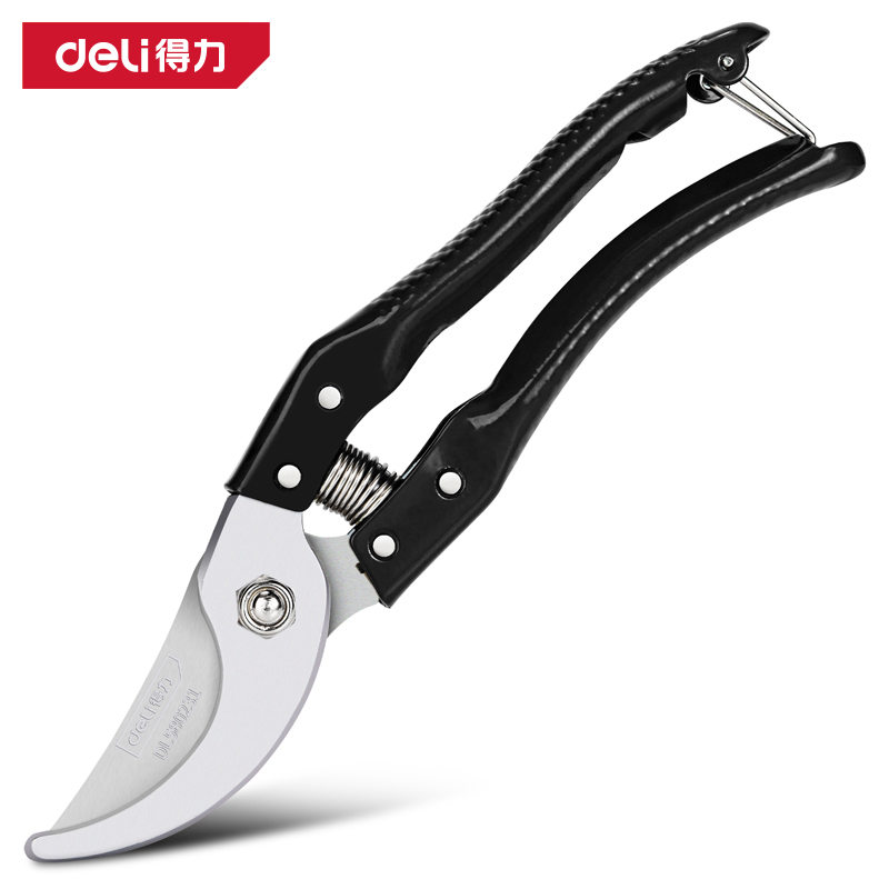 得力工具DL580200修枝剪8"(黑)(把)