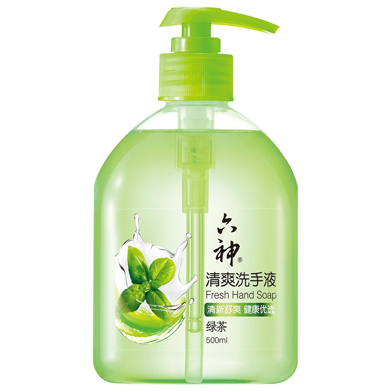 六神 清爽洗手液(绿茶)500ml