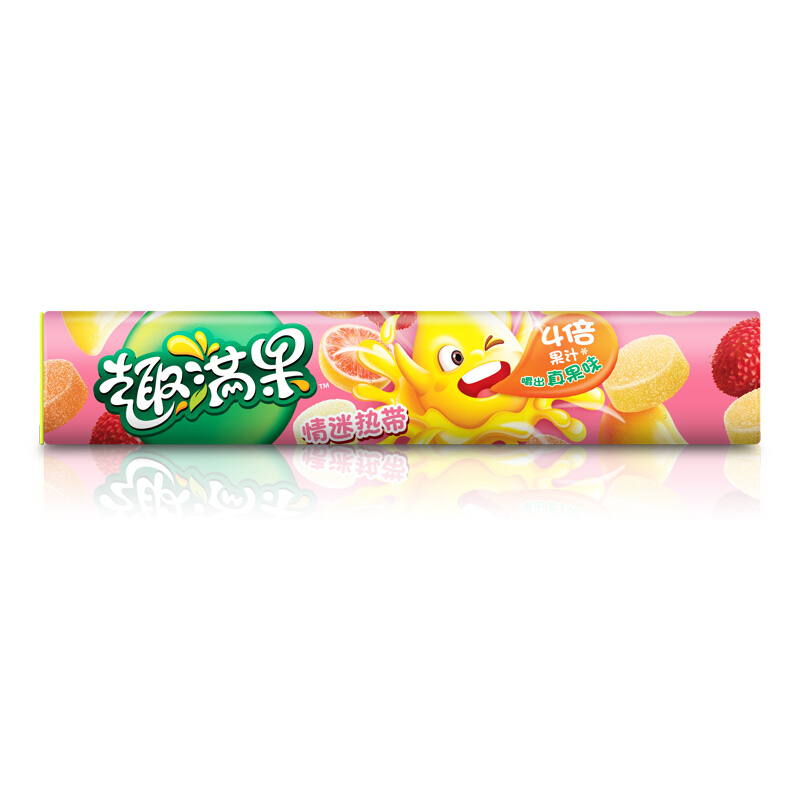 雀巢(Nestle)趣满果 情迷热带 果汁软糖140g