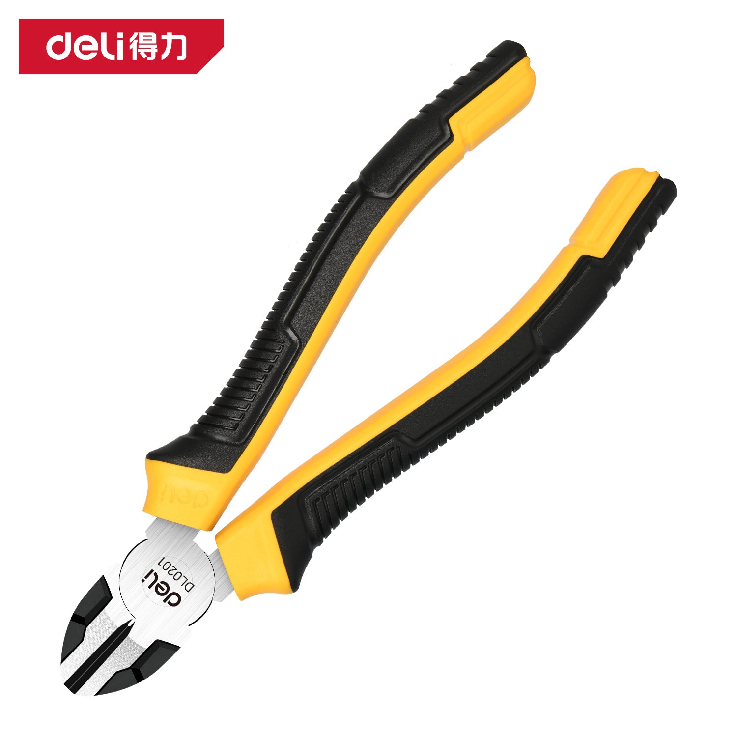 得力工具DL0201德式斜嘴钳6寸刃口升级(黄)(把)