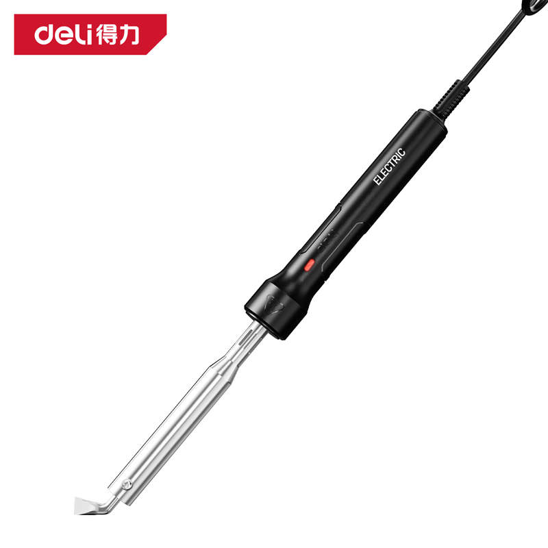 得力工具DL88100外热式恒温电烙铁100W弯头(黄)(把)