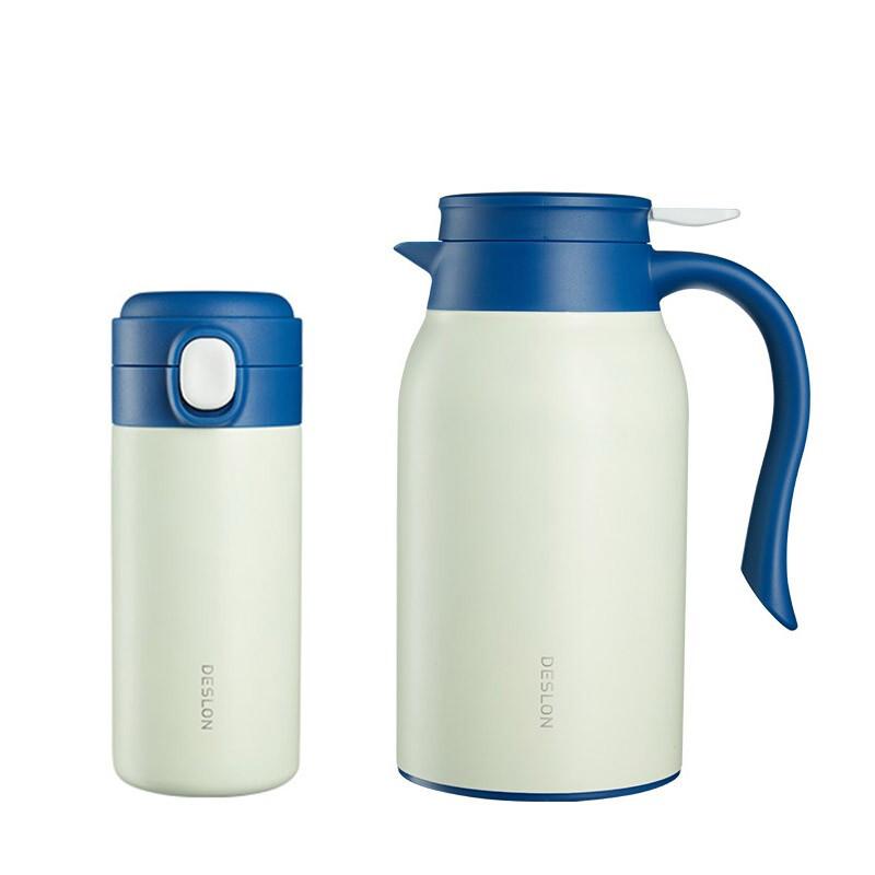 德世朗(DESLON)DZX-TZ036B不锈钢保温杯子大容量保温壶(900+300ml)