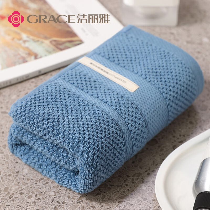 洁丽雅(Grace) W159 34*76cm 118g 毛巾 忧郁蓝 (计价单位:条)