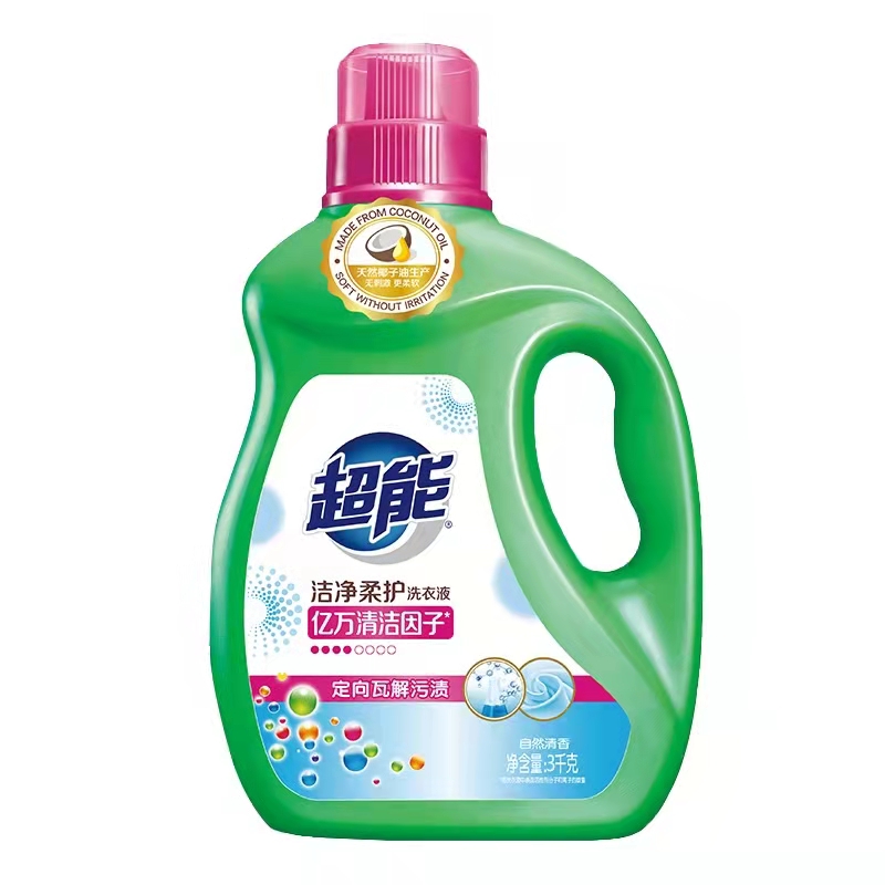 超能 3kg洁净柔护洗衣液