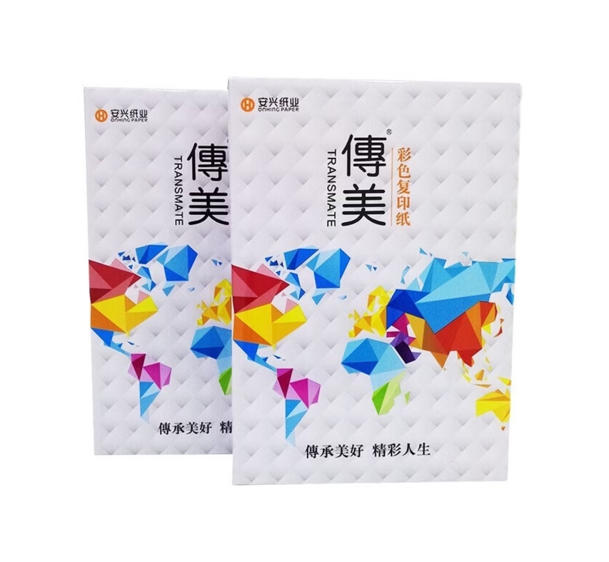 传美全木浆高档色纸 80G B5粉红 500S/包 10包/箱