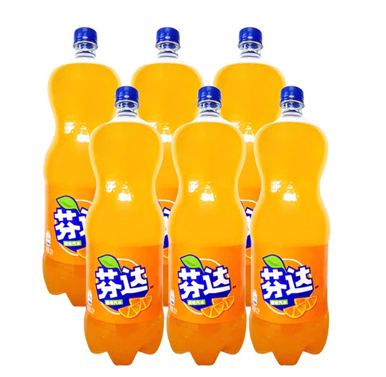 芬达(Fanta)橙味汽水 2L*6瓶大瓶装
