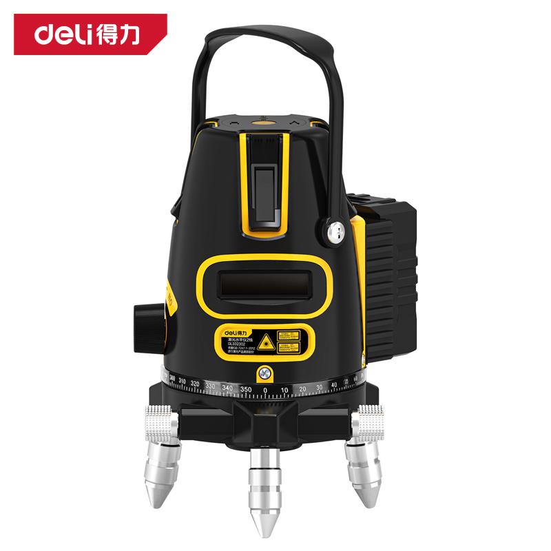 得力工具DL332305D激光水平仪5线单电(黄)(台)