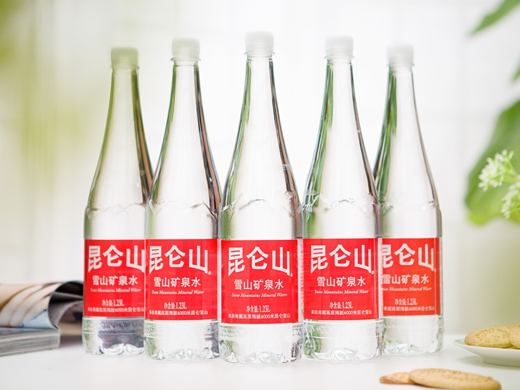 昆仑山 雪山矿泉水1.23L*12瓶