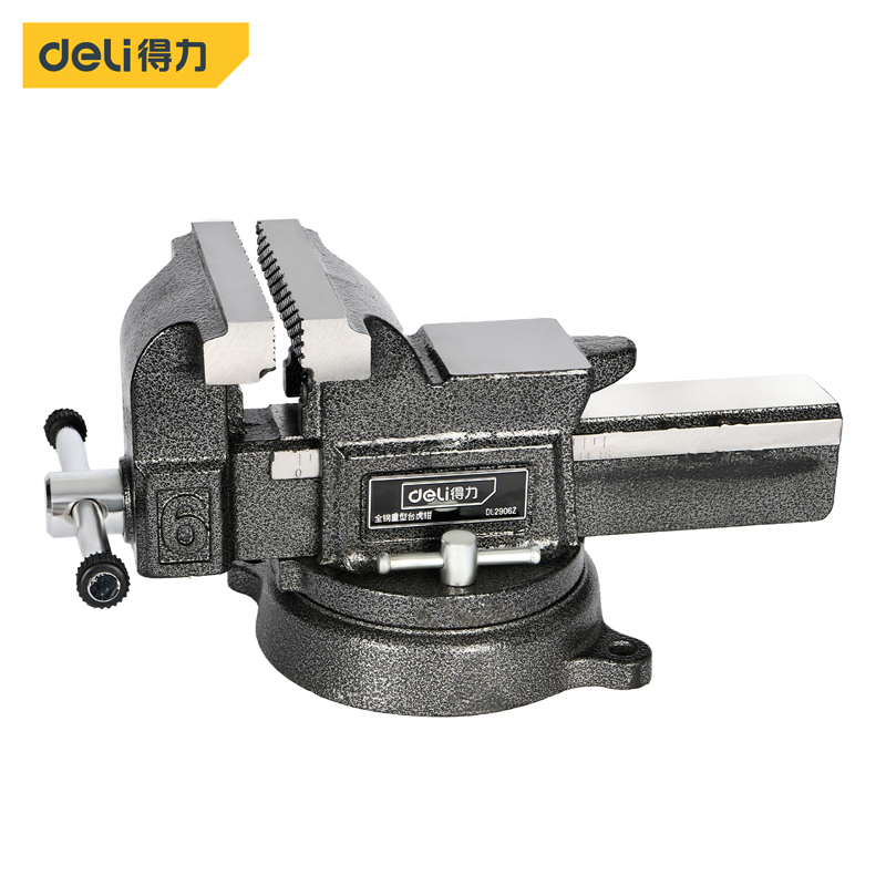 得力工具DL2906Z台虎钳6寸(黑)(把)