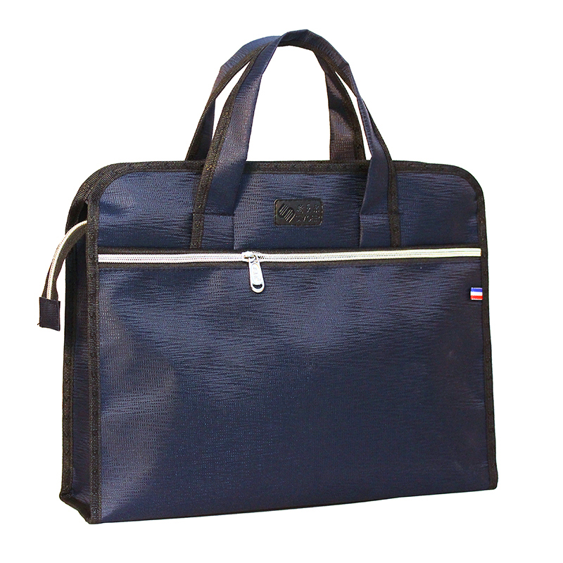 斯莫尔(SIMOER)SL-522(蓝)树皮纹B4双层立体手提资料包600D牛津布38*30*8.5