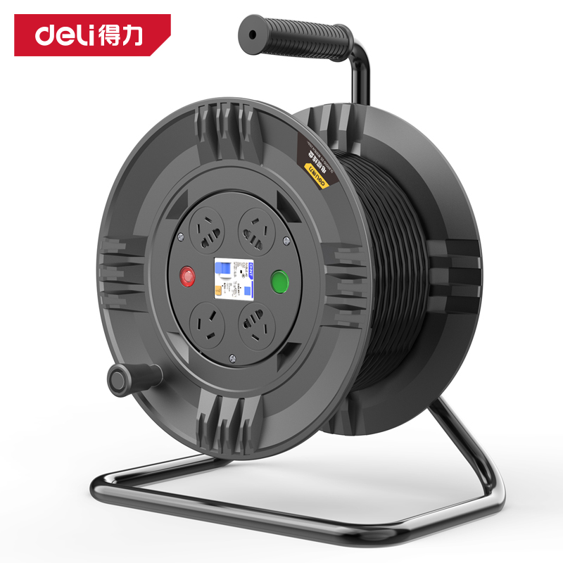 得力工具DL8850S-25电缆线盘50m2.5线径16A(黑)(台)