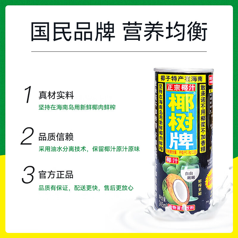 椰树 椰汁245ML*30罐