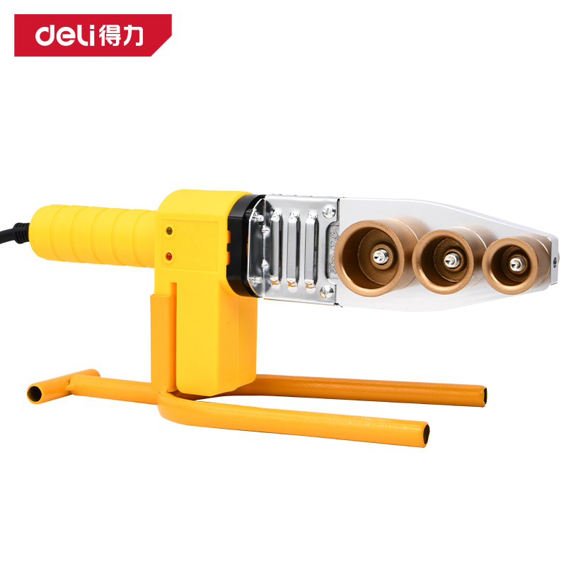 得力工具DL82032C热熔器800W_25型机械控温无铁盒(黄)(台)