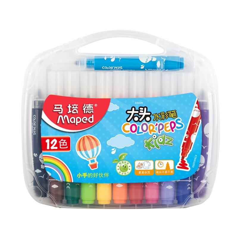马培德(Maped)846320大头水彩笔12色