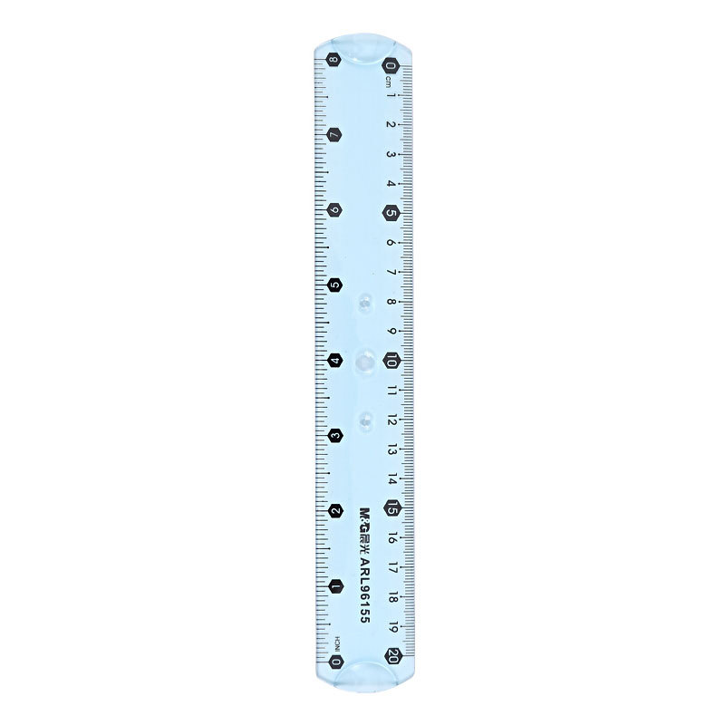 晨光(M&G)ARL96155(紫色)软型学生绘图直尺仪尺20cm