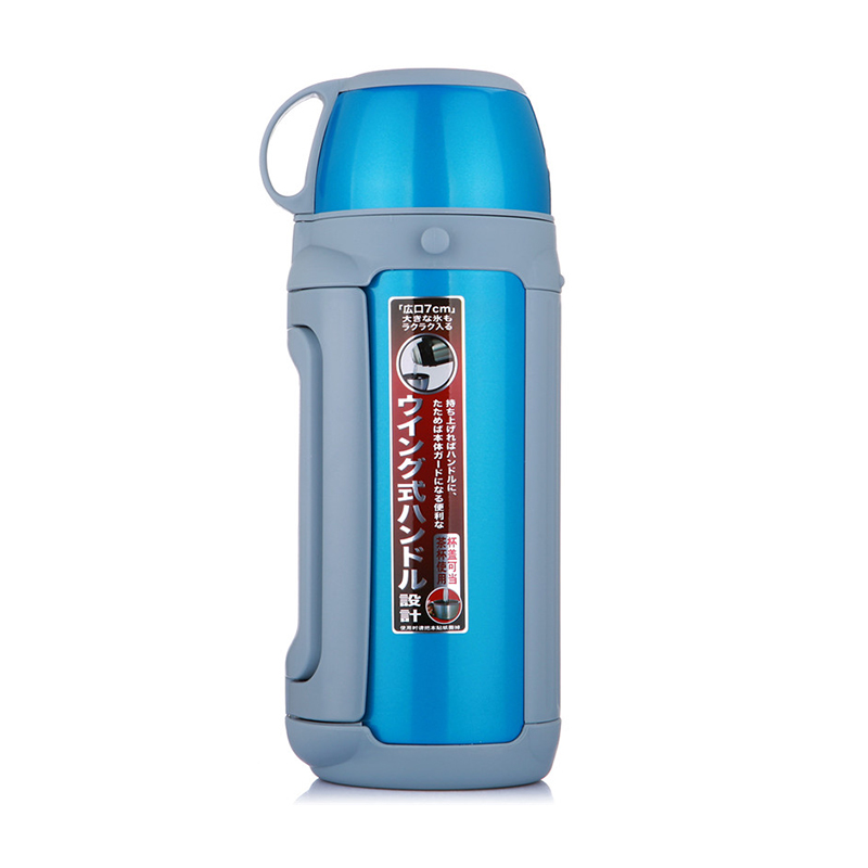 虎牌(Tiger)MHK-A12C(高光银蓝)户外旅行壶1200ml