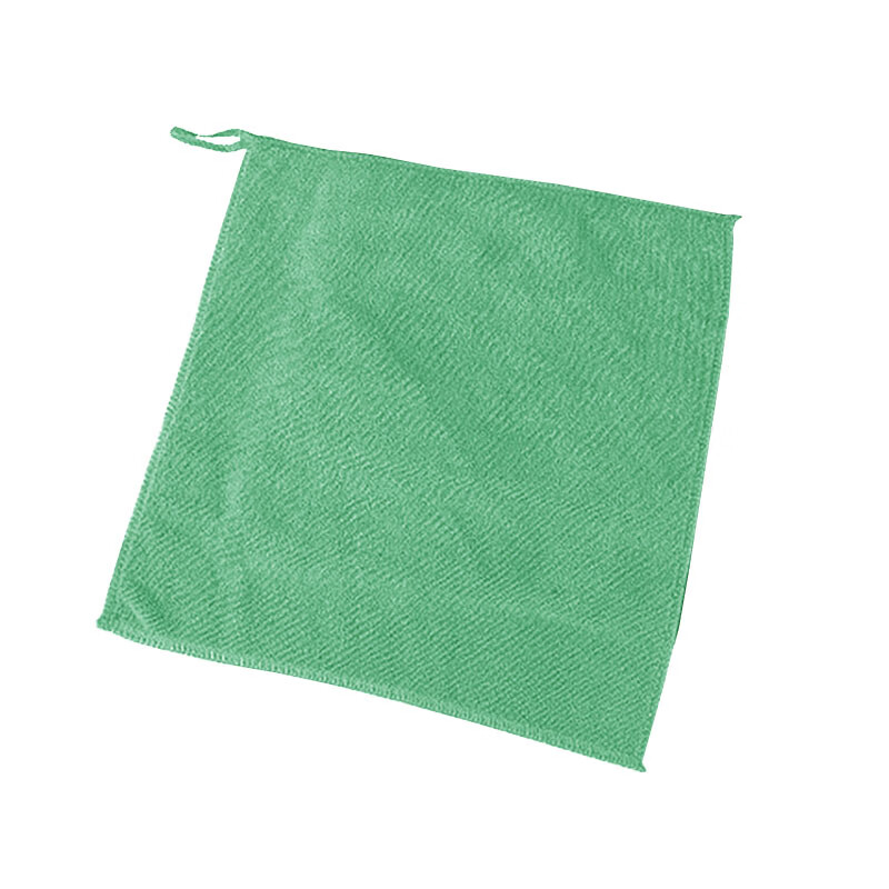兰诗 LAUTEE DA1080 挂钩超细纤维清洁毛巾 白色 30*30cm 10 条/包 计价单位:条