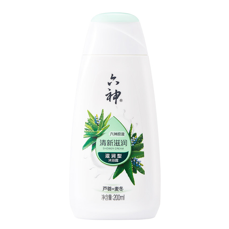 六神 清新滋润沐浴露 芦荟+麦冬 200ml