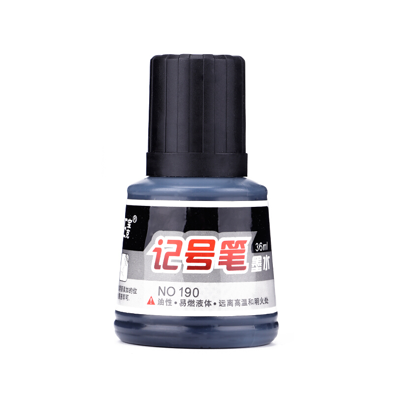 宝克(BAOKE)NO.190(黑色)记号笔墨水36ml