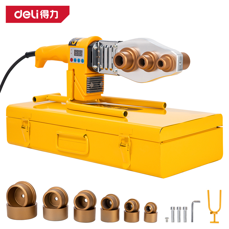 得力工具DL397063S热熔器800W_63型数显调温(黄)(台)