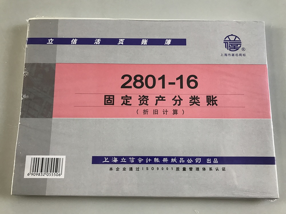 立信 2801-16固定资产分类账-16K