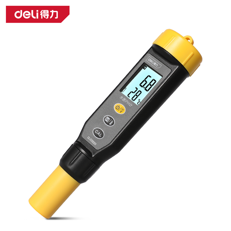 得力工具DL339001水质PH计0.1(黄)(把)