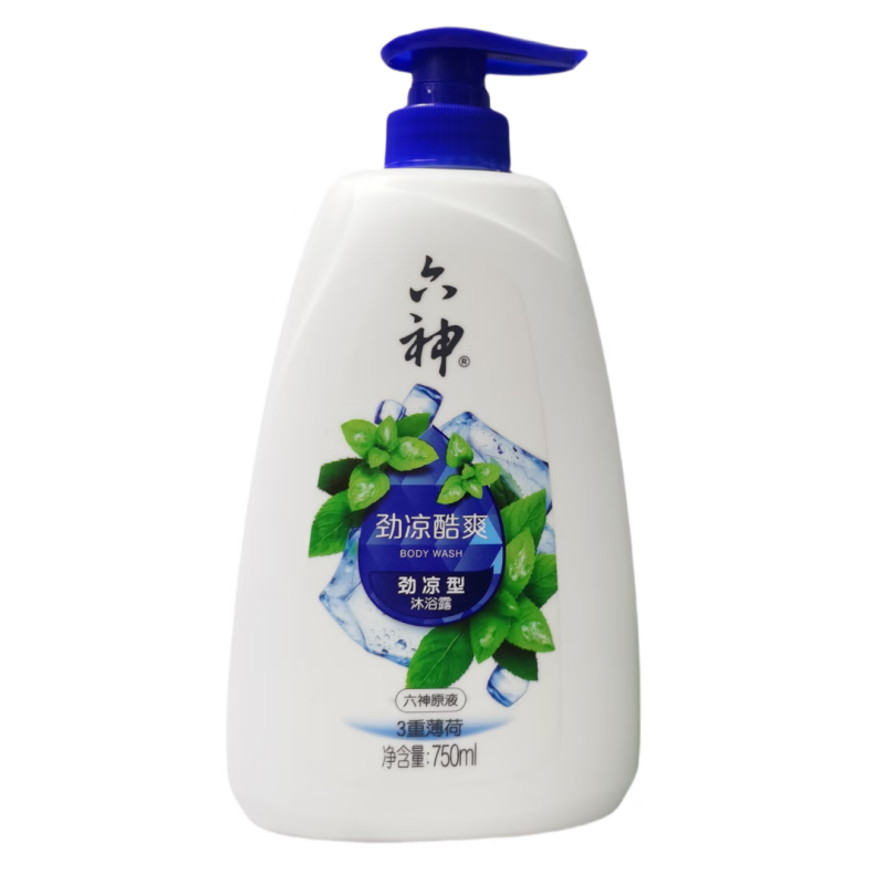 六神 20462劲凉酷爽沐浴露750ml