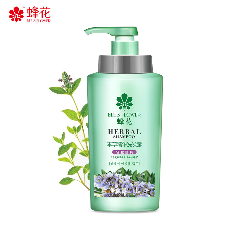 蜂花(BEE&FLOWER)本草精华(轻盈舒爽)洗发露1000ml