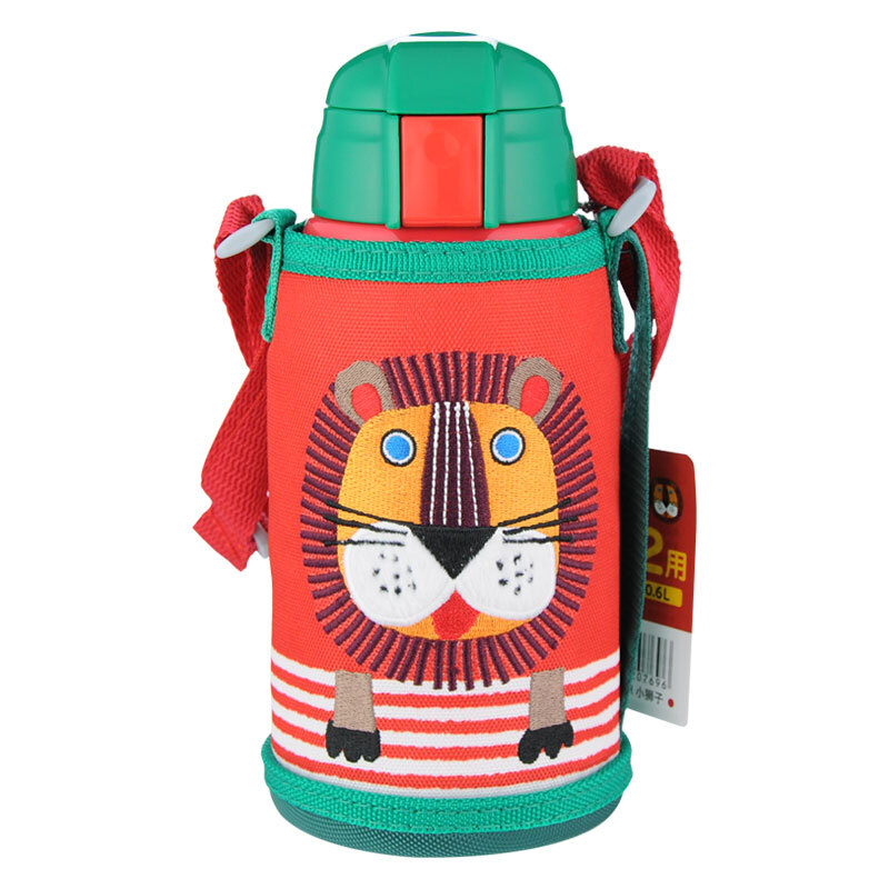 虎牌(Tiger)MBR-S06C儿童保温杯小狮子 双盖 600ml