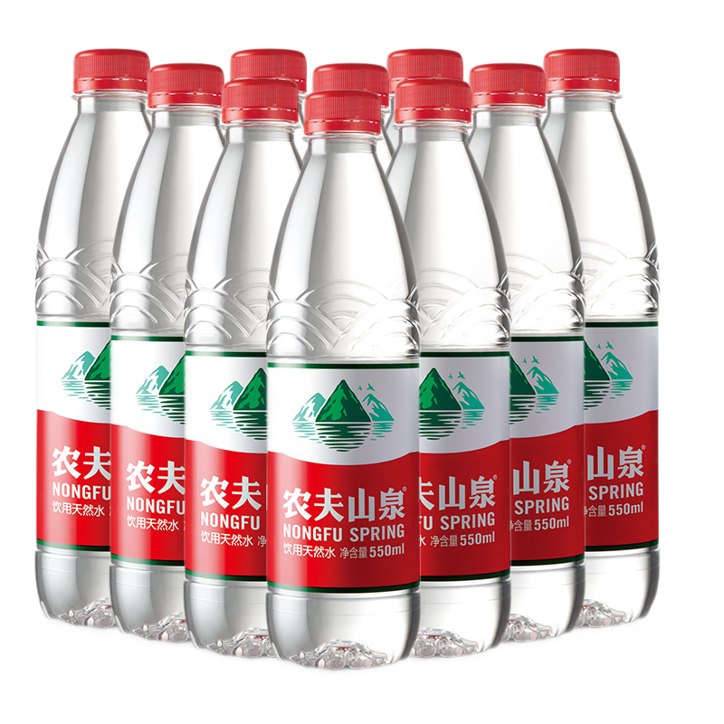农夫山泉(NONGFU SPRING)550ML*24瓶天然饮用水塑膜包装