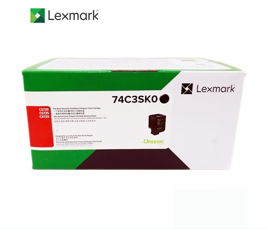 利盟(Lexmark) 74C3SK0 打印量7000页 适用CS720/CS725/CX725 墨粉盒 黑色 (计价单