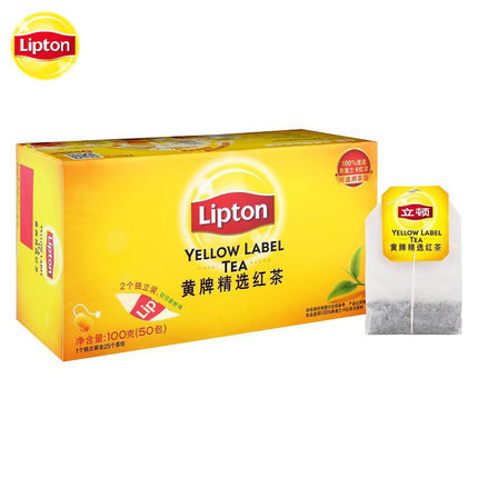立顿(Lipton)S50-R-6922848641310黄牌精选红茶100g(2g*50包)/盒