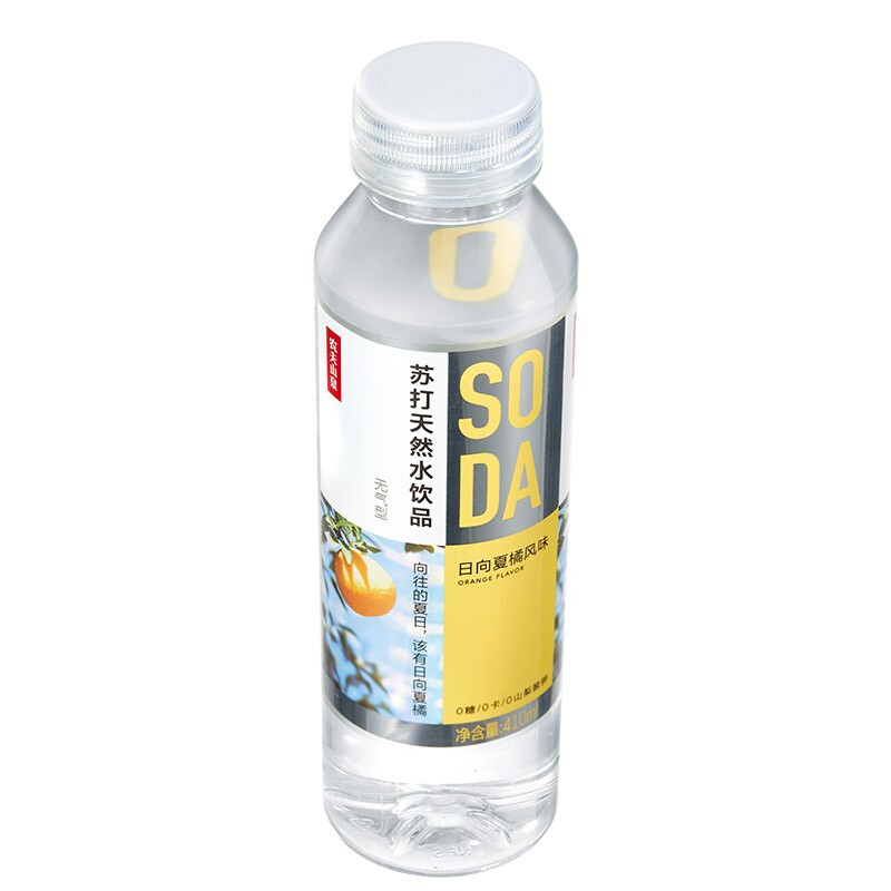 农夫山泉(NONGFU SPRING)日向厦橘风味苏打水天然饮品410ml*15瓶/箱