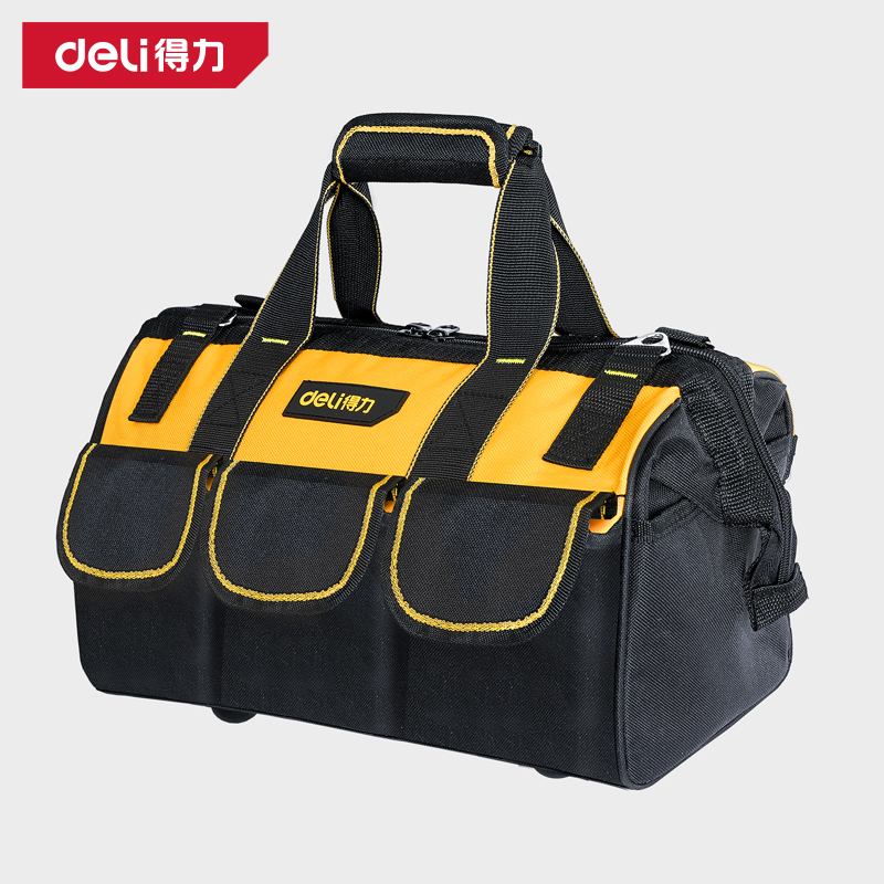 得力工具DL430117双层工具包17寸(黄)(只)