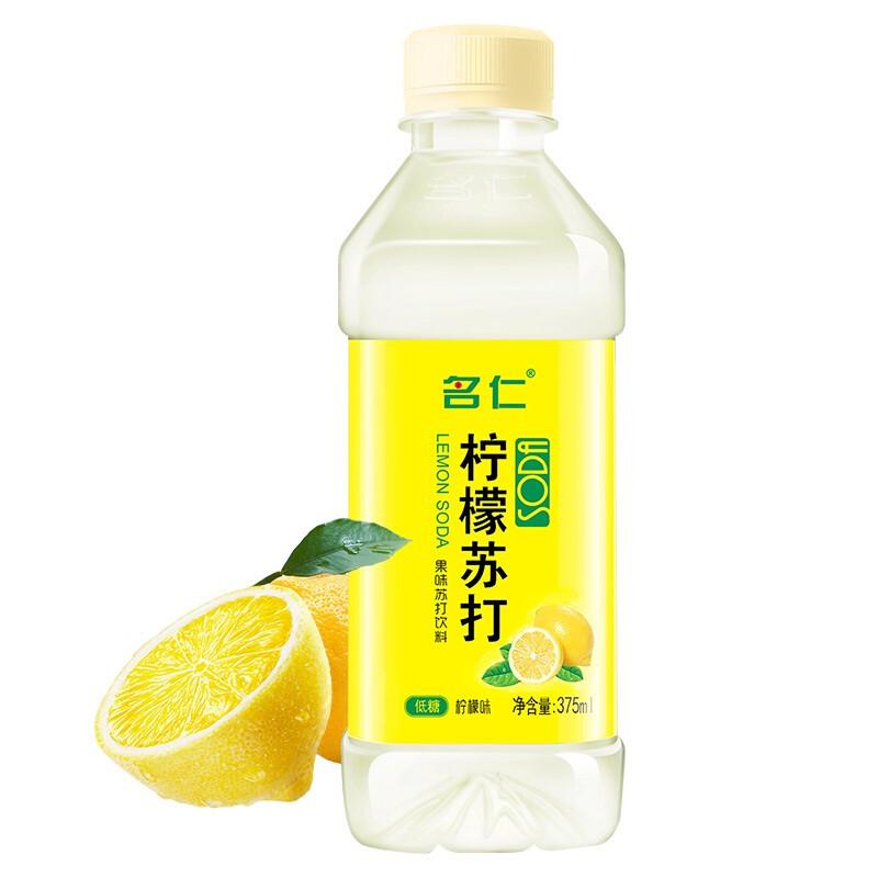 名仁 苏打水柠檬味375ml*24瓶/箱