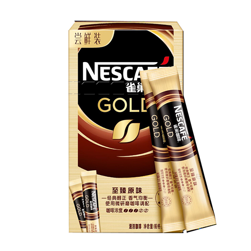 雀巢(Nestle)金牌至臻原味黑咖啡粉条装 6条x2g